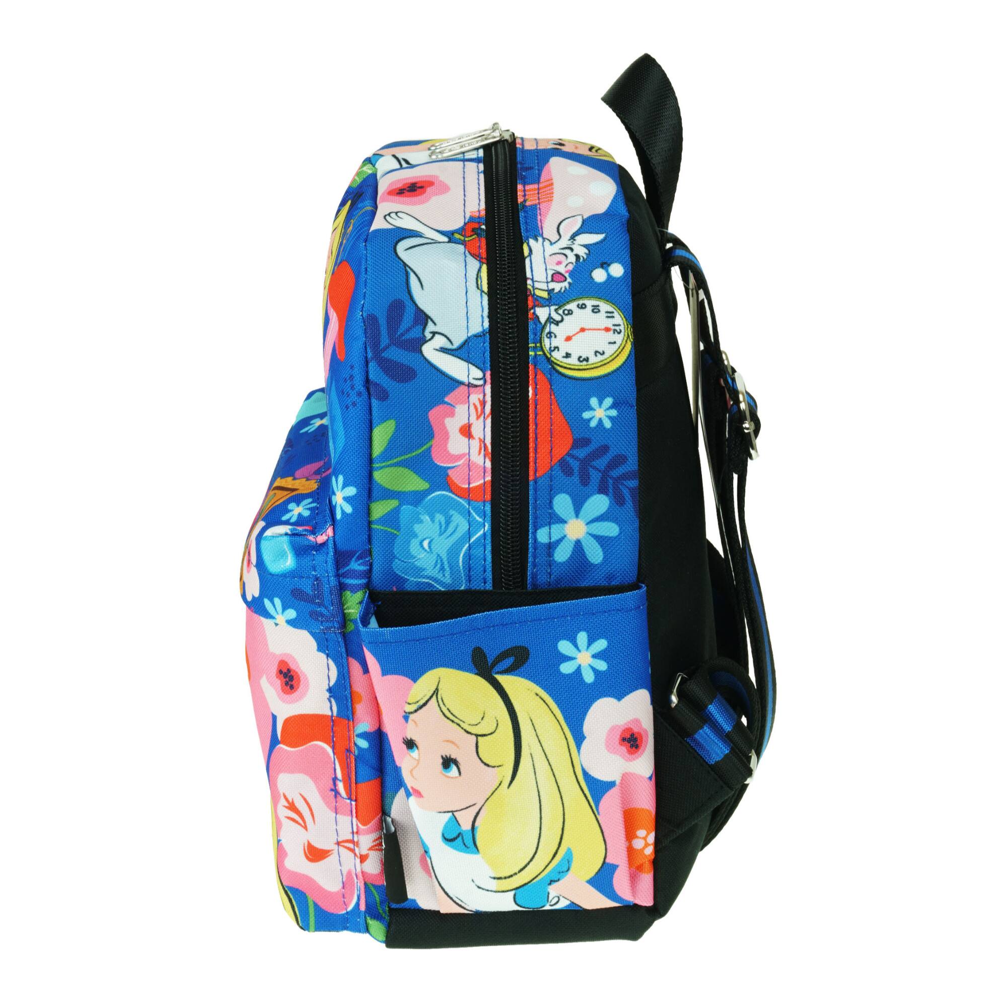 Alt View 2. UPD - Disney Alice In Wonderland 12" Multicolor Polyester School Backpack for Girls - Multicolored.