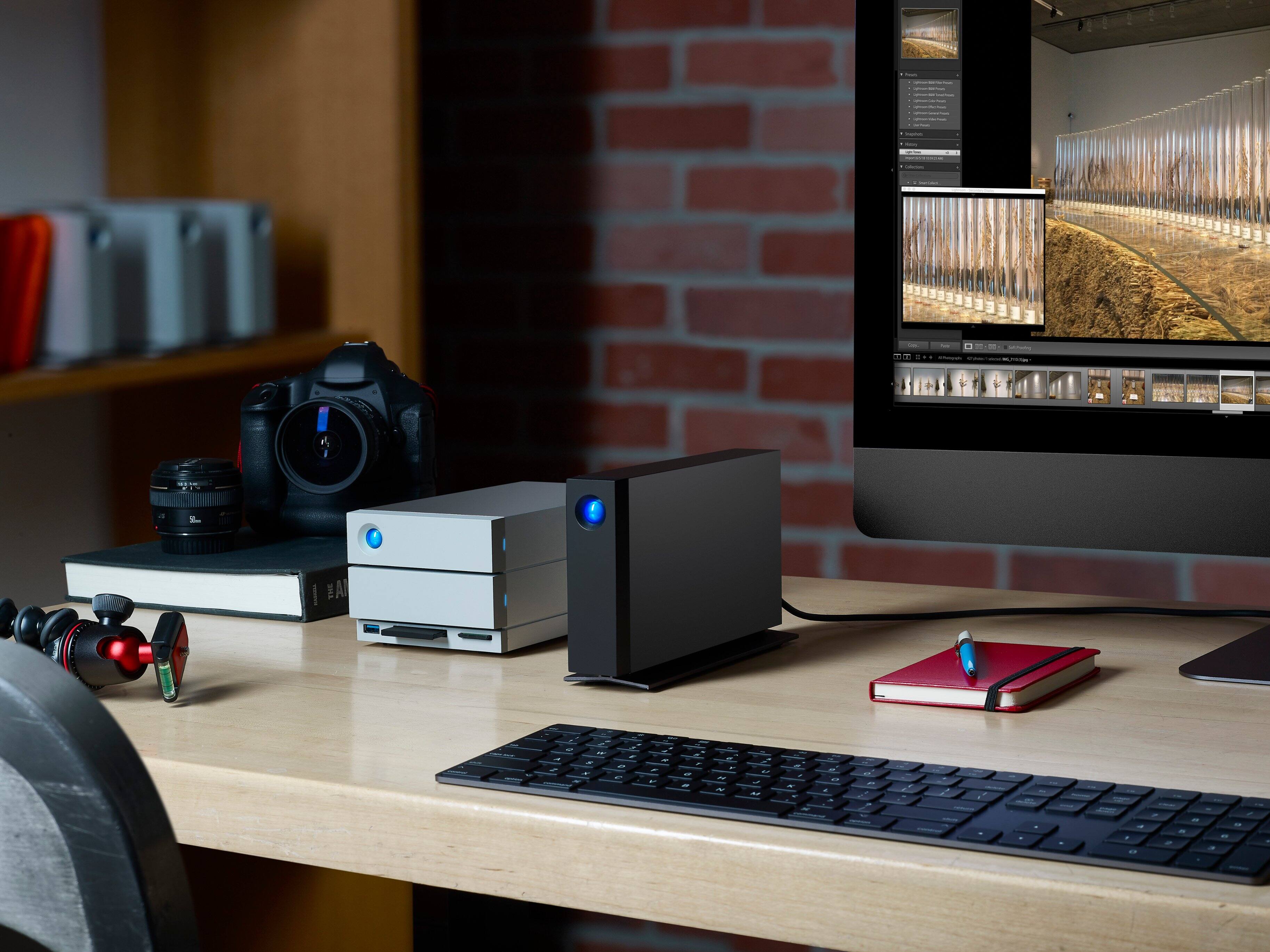 Alt View 13. LaCie - d2 Professional 8TB External Thunderbolt 3 USB-C Hard Drive with Rescue Data Recovery Services - Black.