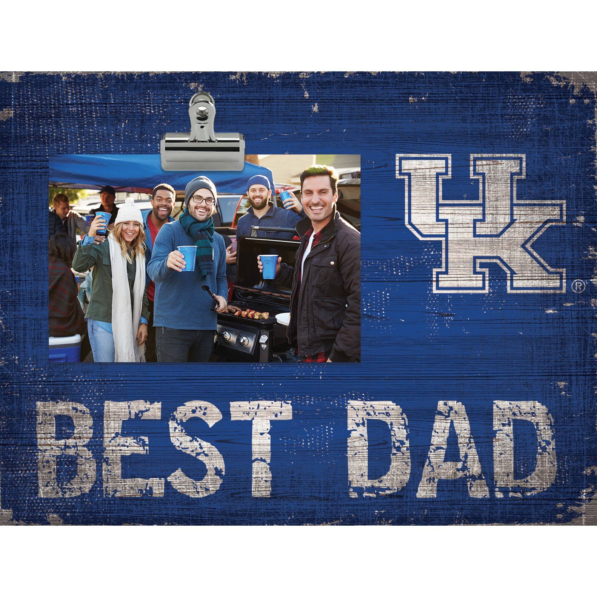 Fan Creations - Kentucky Wildcats 8'' x 10.5'' Best Dad Clip Frame - Multicolor