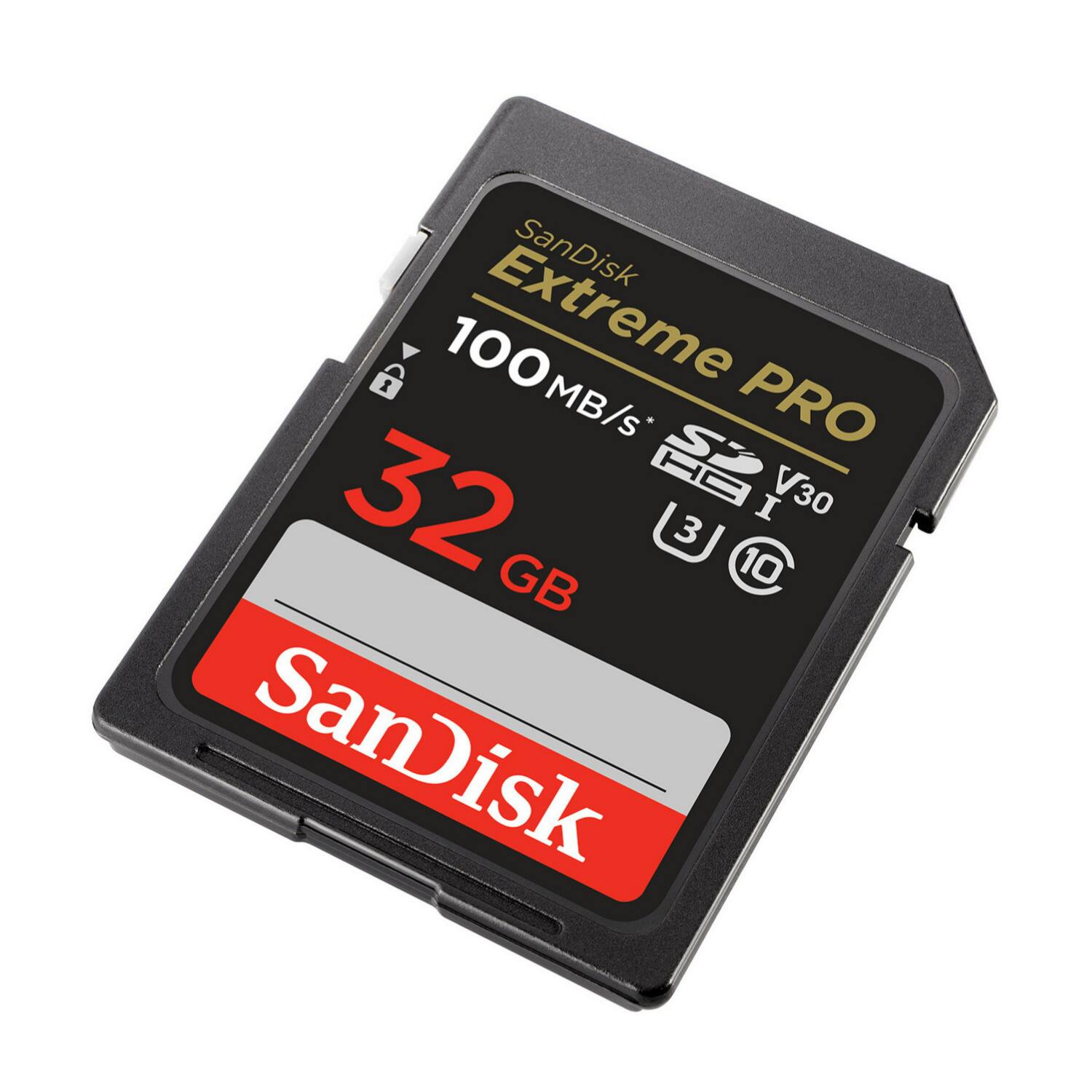 SanDisk Extreme PRO 32 GB 100 MB/s* V30