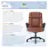 Alt View 19. Serta - Fairbanks Bonded Leather Big and Tall Executive Office Chair - Cognac.