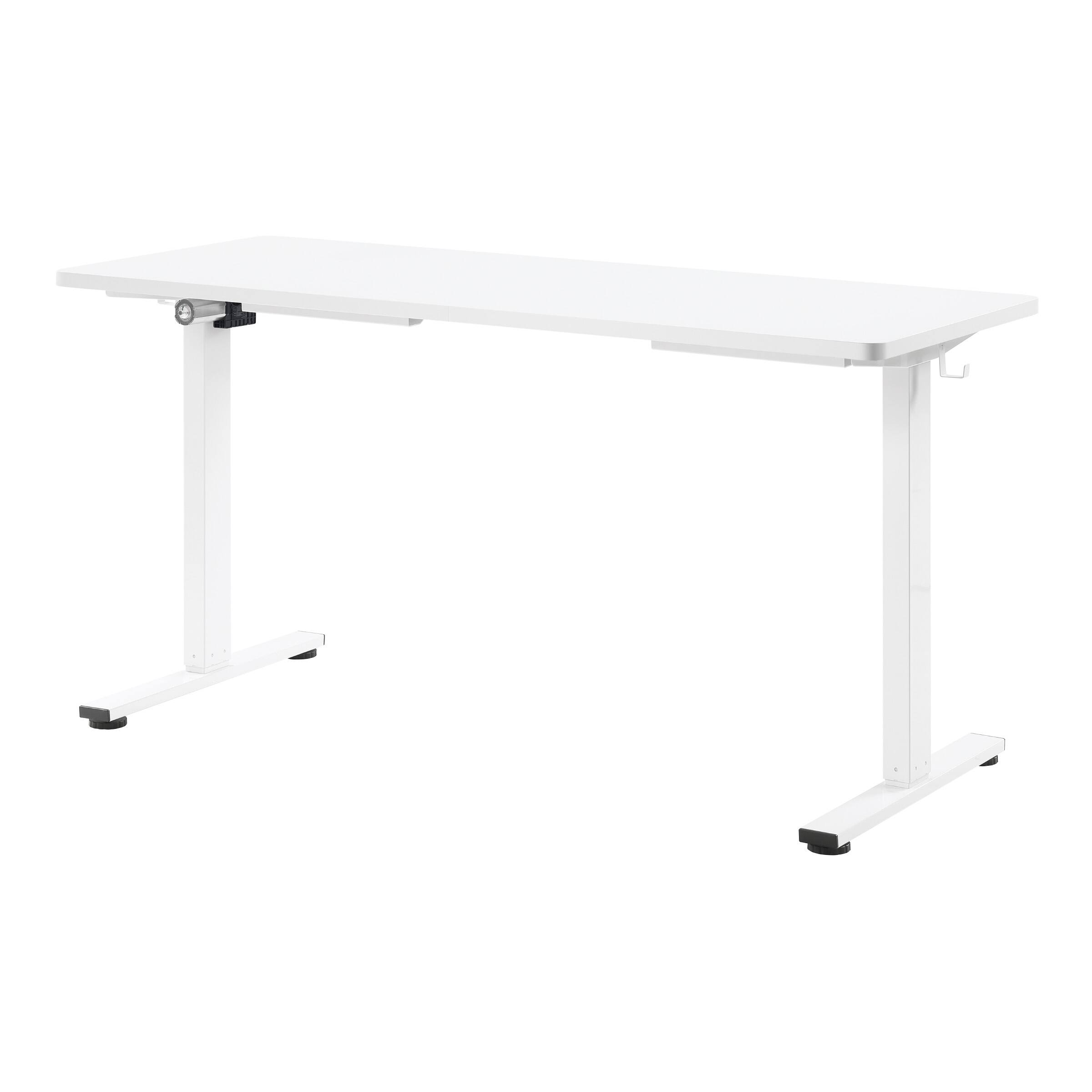 Back. OSP Home Furnishings - 59"W Sit to Stand Electric Desk - White.