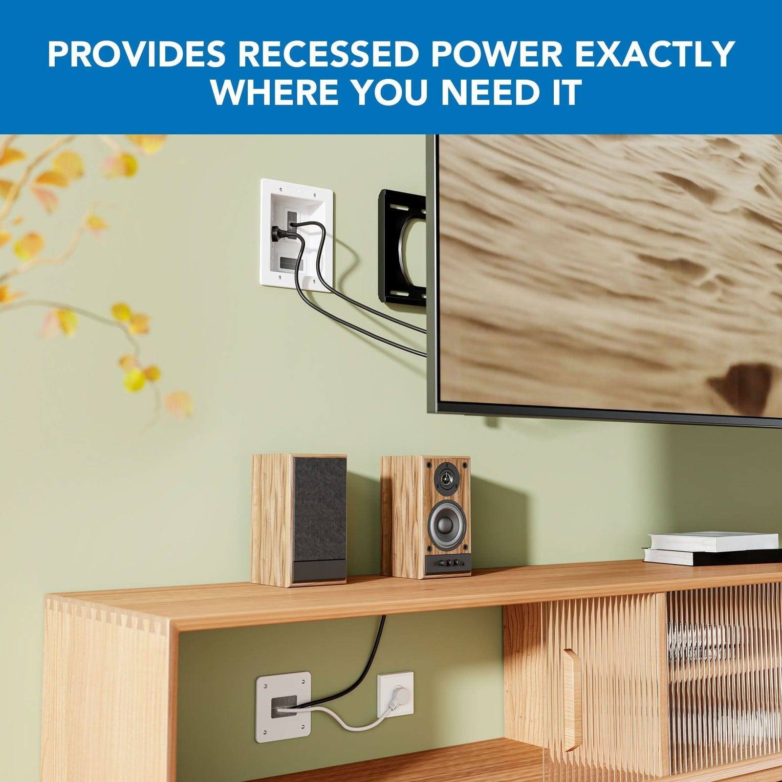 PROVIDES RECESSED POWER EXACTLY WHERE YOU NEED IT