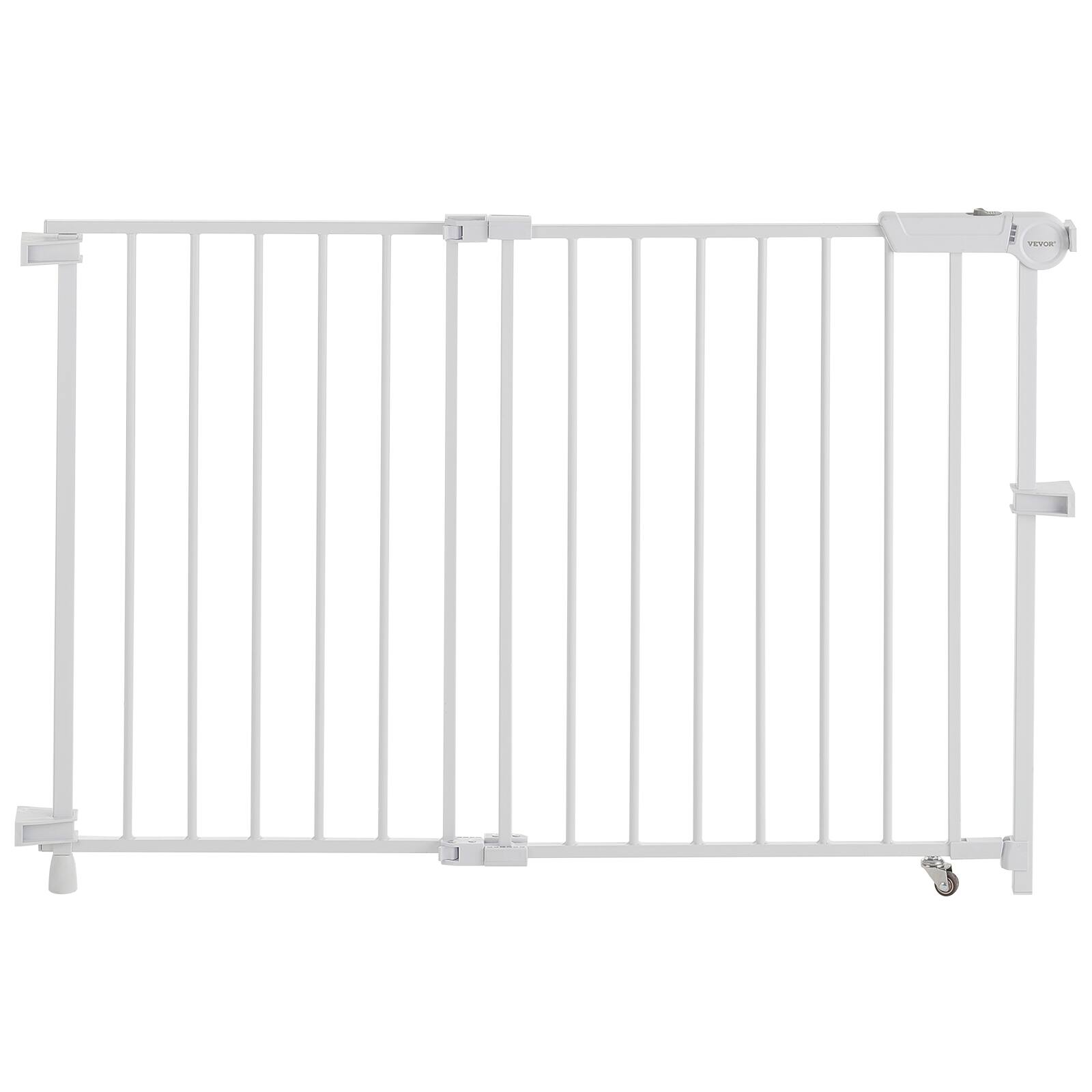 Alt View 5. VEVOR - Baby Gate, 29.5-43 Inches Adjustable Width, 28 Inches High Dog Gate, No Threshold Bar, Easy Step Walk Thru.