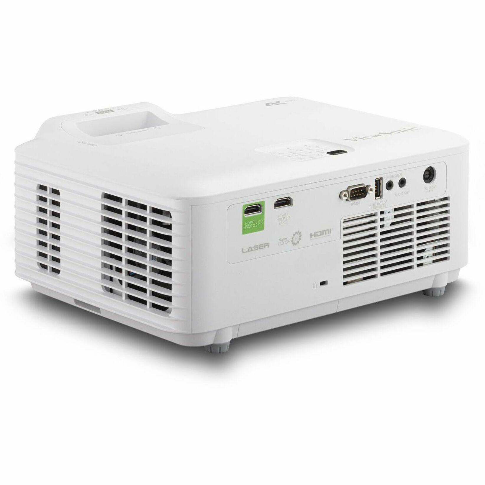 Alt View 17. ViewSonic - LX700-4K Designed for Xbox 4K 3500 Lumens Laser Projector - White.