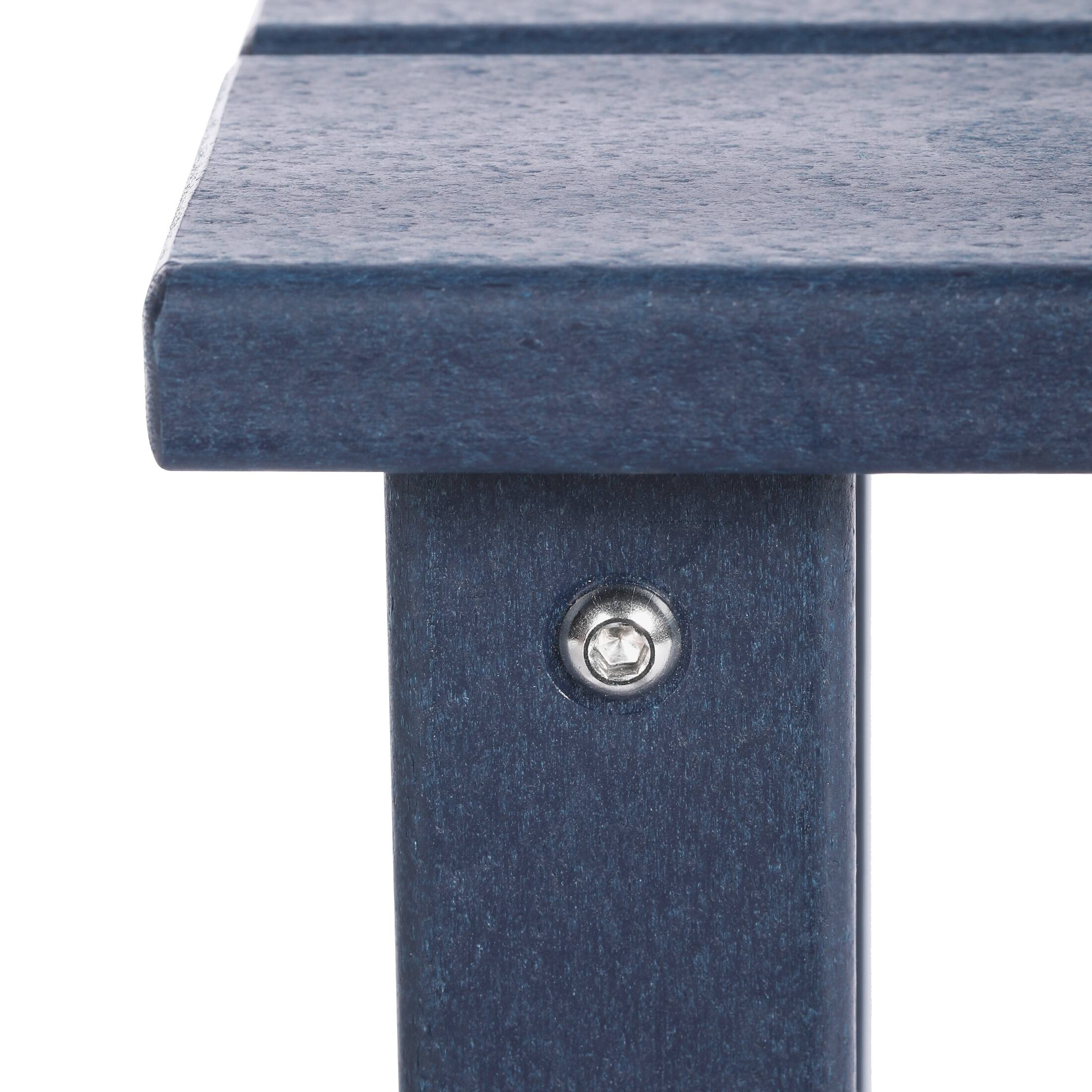 Alt View 4. WestinTrends - WestinTrends Malibu 3-Piece Kids Outdoor Rocking Chairs Set With Kids Square Side Table - Navy Blue.