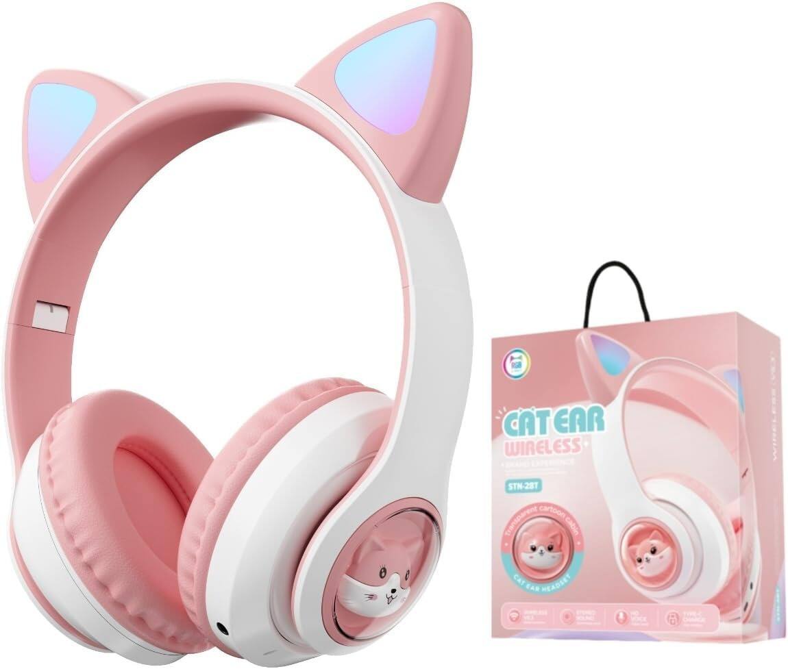 CAT EAR WIRELESS STN-287 cartoon Transparent cabin CAT HEADSET CARB