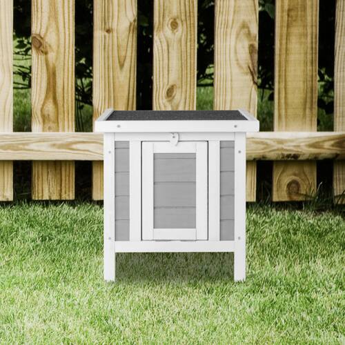 Alt View 3. Winado - 20in Wooden Waterproof Rabbit Hutch Chicken Coop, Hen House, Pet Cage with Openable Roof for Small Animal Outdoor Garden.
