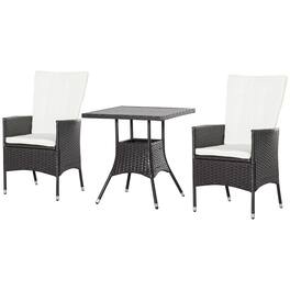 Outsunny - Piece Patio Bistro Set - Cream White