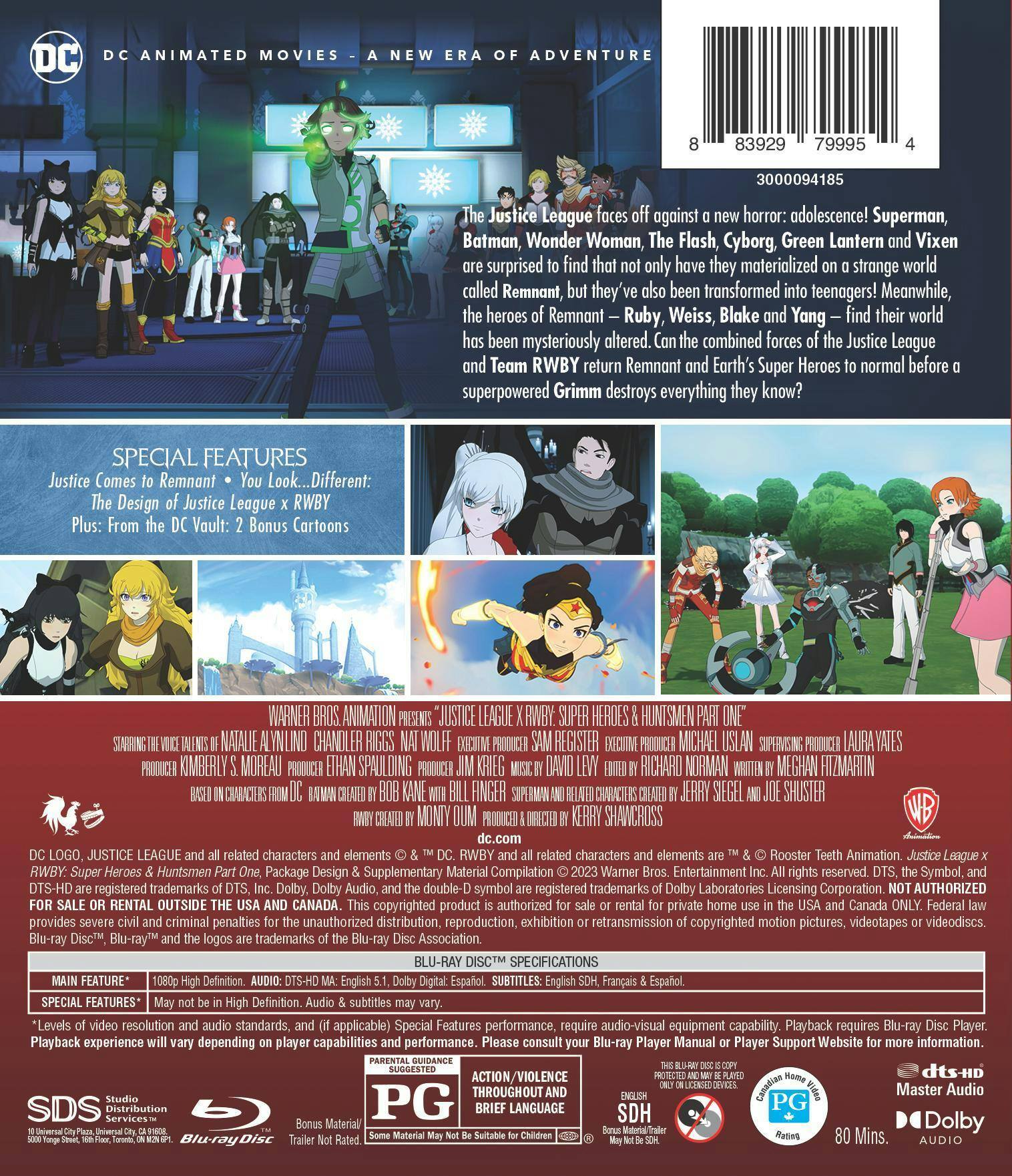 Back. Justice League X RWBY: Super Heroes and Huntsmen - Part One (Blu-ray) [Blu-ray].