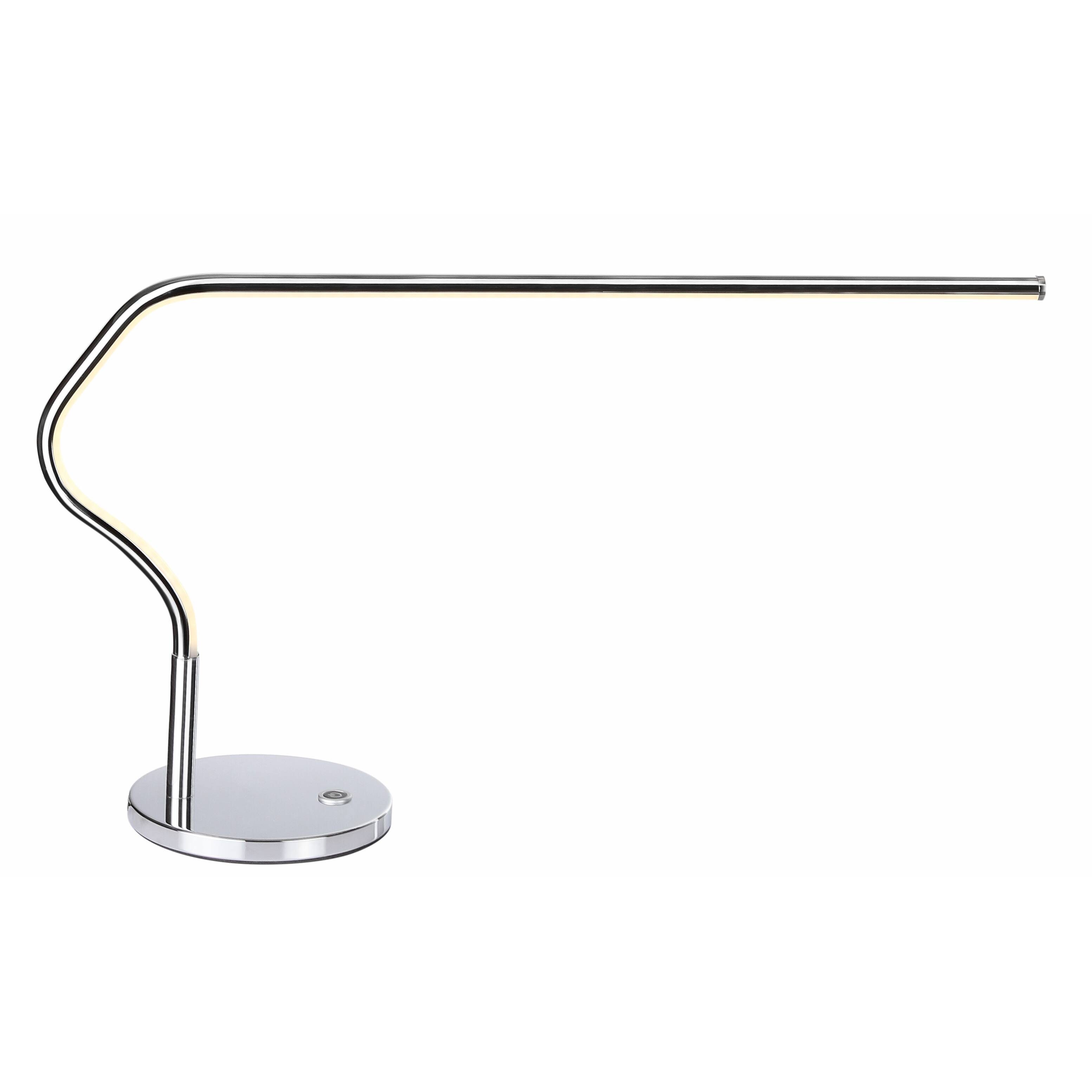 Jonathan Y - Julian 15" LED Integrated Task Lamp, Chrome - Silver