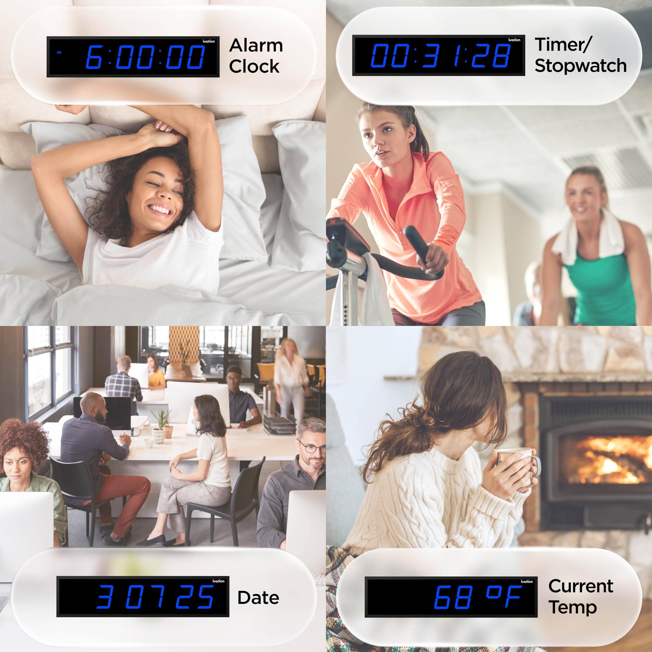 - Alarm 6:00:00
- Clock
- Timer/Stopwatch 00:31:28
- Date 3 07 25
- Current Temp 68 °F