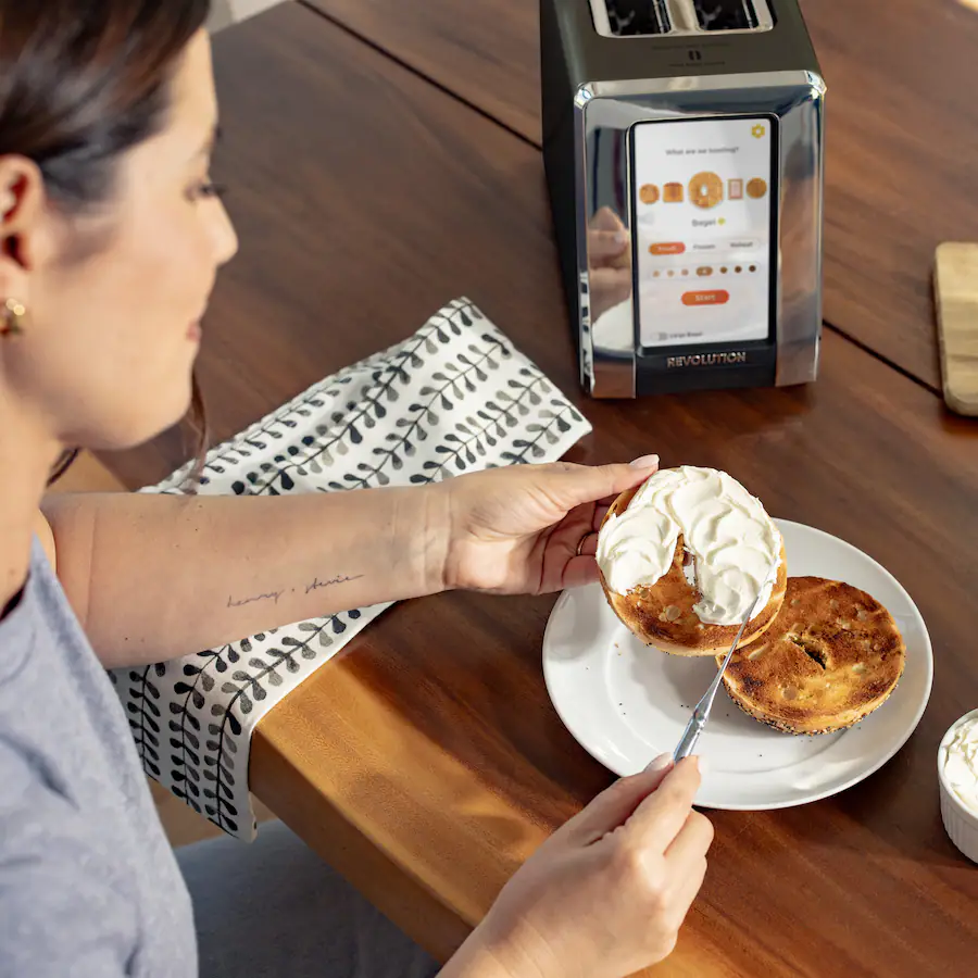 Toaster Wifif Router Revolution Cooking 2 Slice High Speed InstaGLO R180 Connect Smart ...