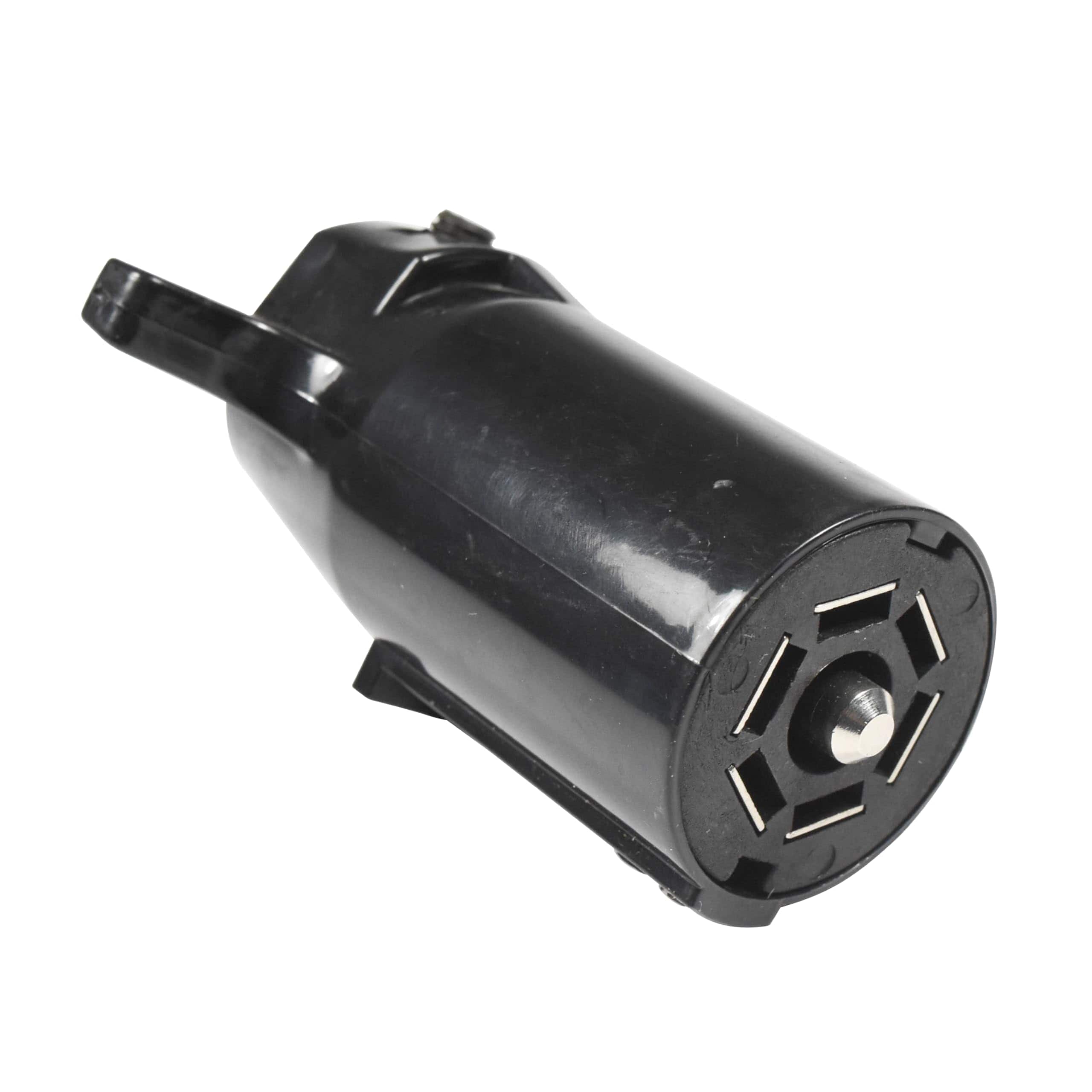 HQRP - 7-Way 7-Pin RV Blade Trailer Wiring Plug - Round Connector Trailer End - Black price history on PriceWatchPro