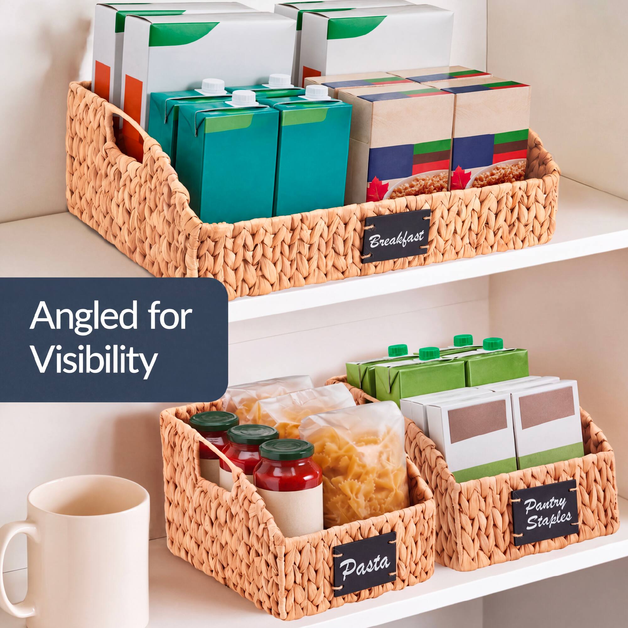 Breakfast  
Angled for Visibility  
Pasta  
Pantry Staples