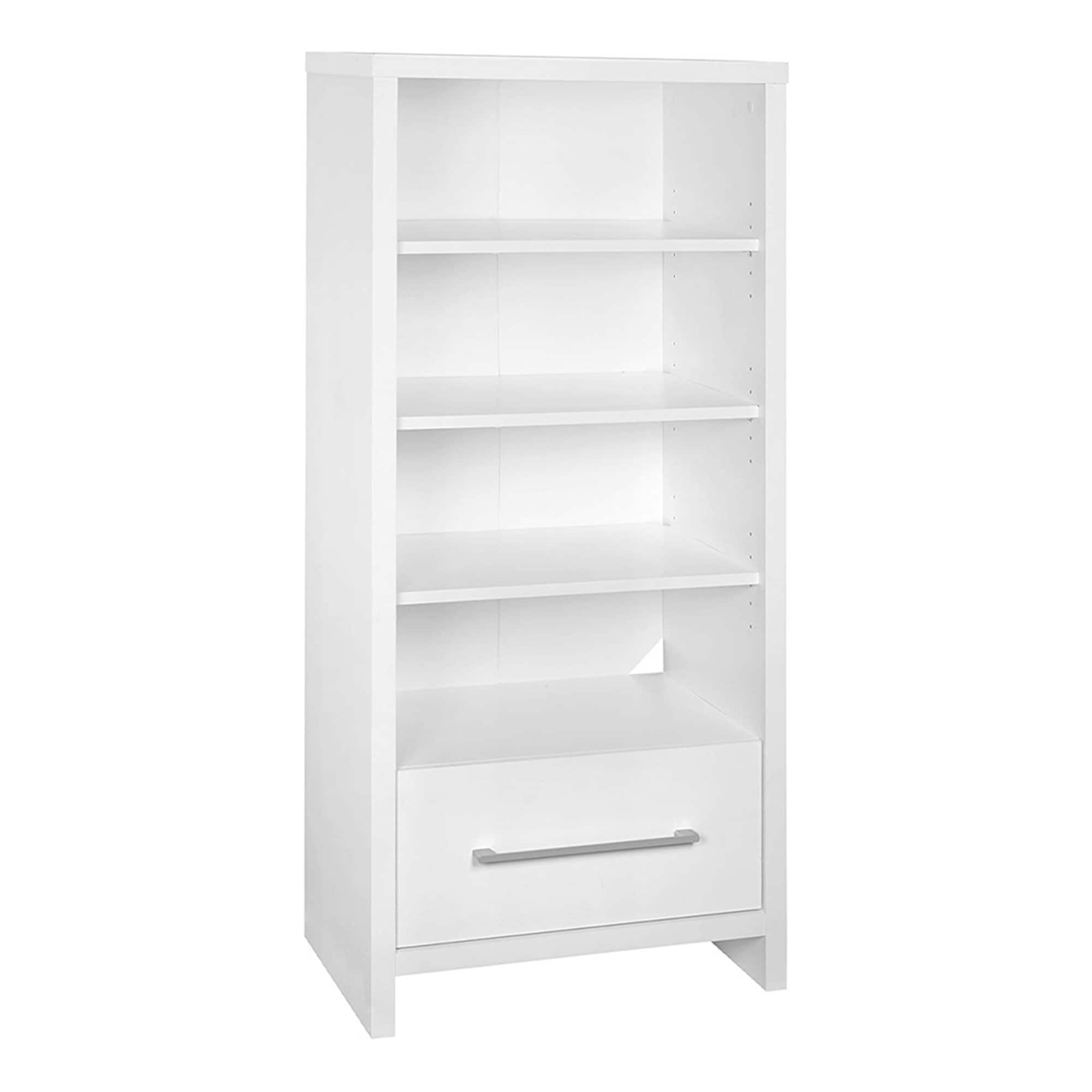 ClosetMaid - 165100 Decorative Media Storage Tower Bookcase with Drawer, White