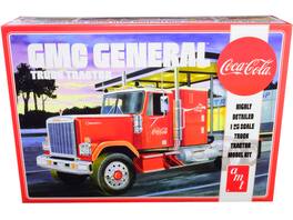 Skill 3 Model Kit GMC General Truck Tractor "Coca-Cola" 1/25 Scale Model by AMT - Red