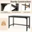Sturdy Construction: 1.6" Triangular Reinforcement Structure, Heavy-duty Metal Legs, Sturdy Crossbars, 210 lbs.