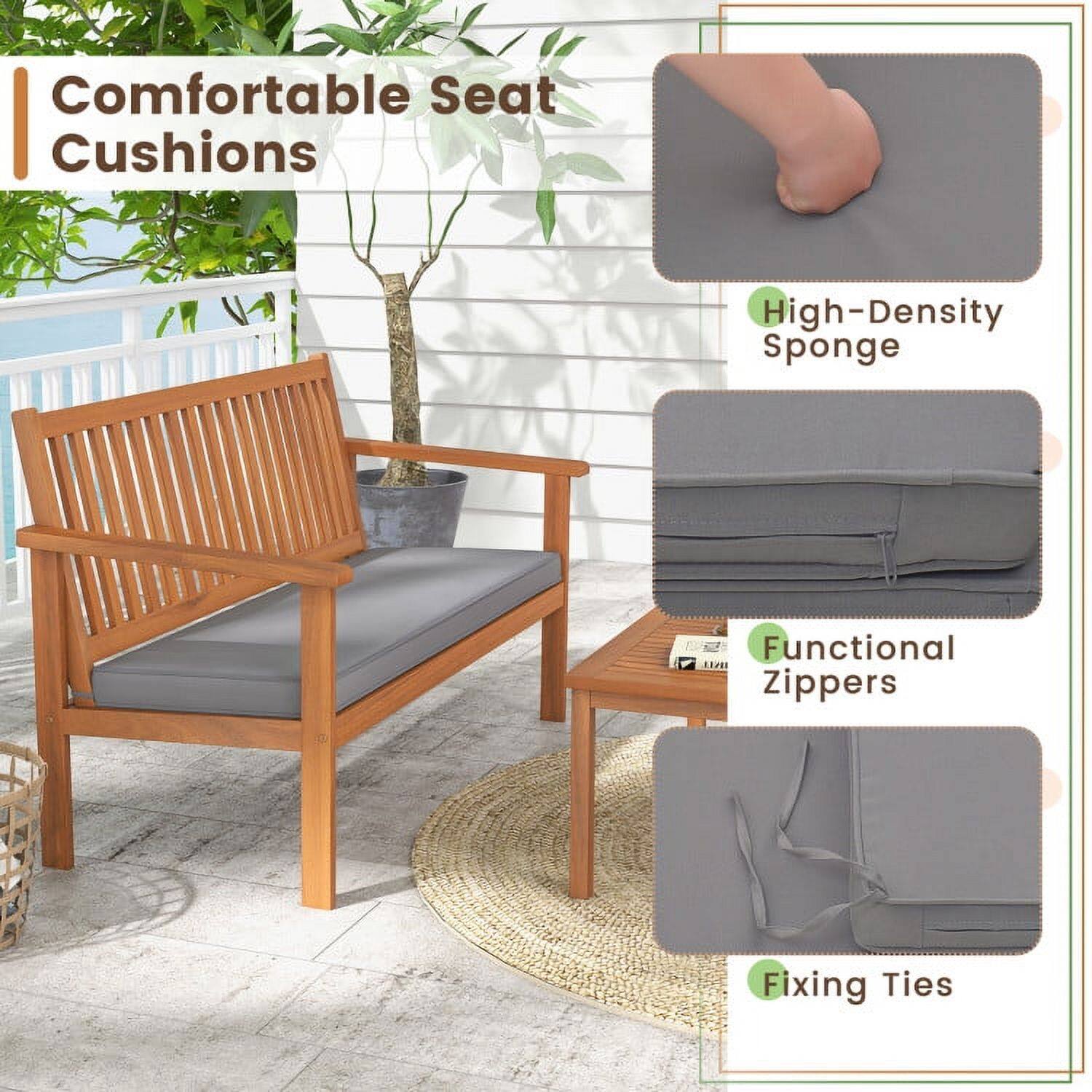 Comfortable Seat Cushions  
High-Density Sponge  
Functional Zippers  
Fixing Ties