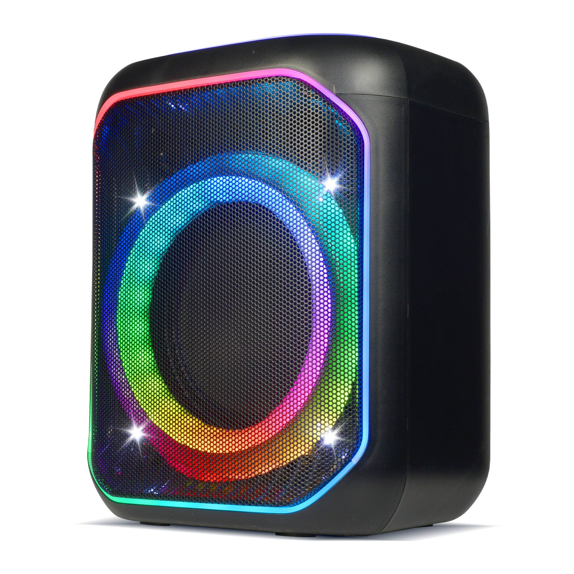 Alt View 6. Max Power - Max Power Lumi Blast karaoke Bluetooth Speaker with Multiple LED Light Modes.