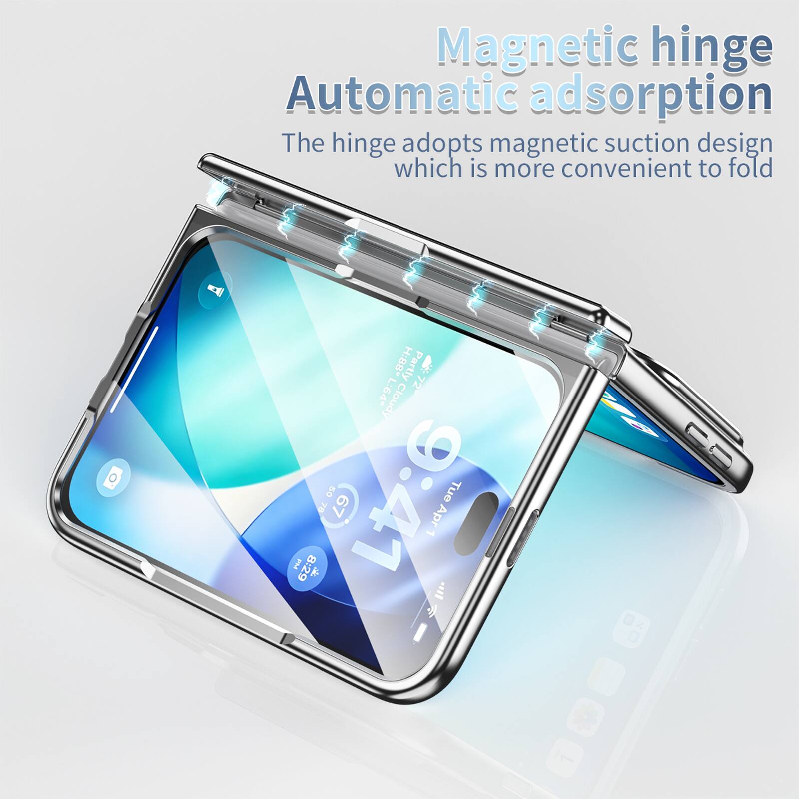 UUCOVER For Apple iPhone Duo Magnetic Electroplated Case with Screen ...