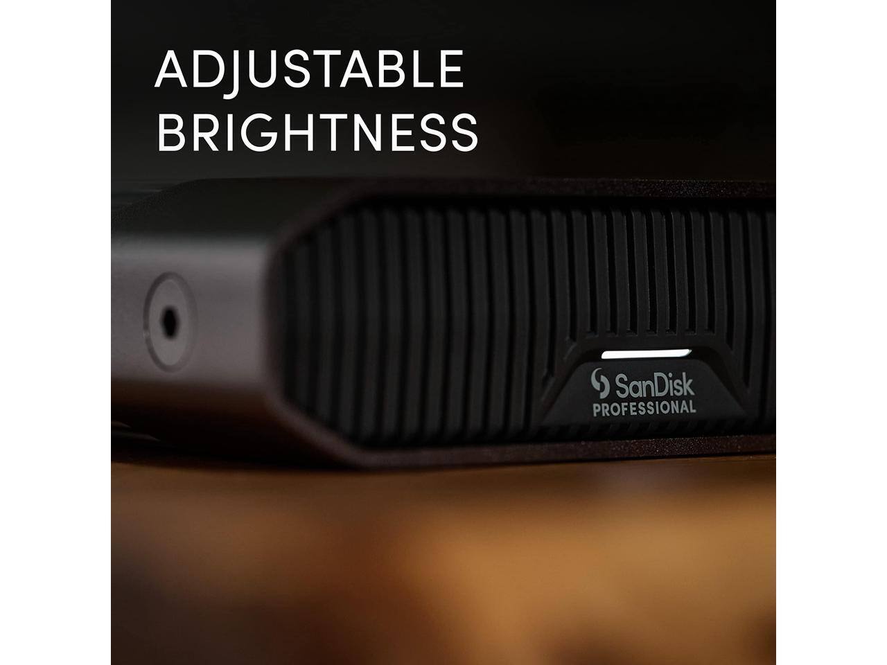 ADJUSTABLE BRIGHTNESS  
SanDisk PROFESSIONAL