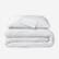 Front. SHEEX - Sleep Tech - Duvet Cover & Shams - Full Queen - Bright White.