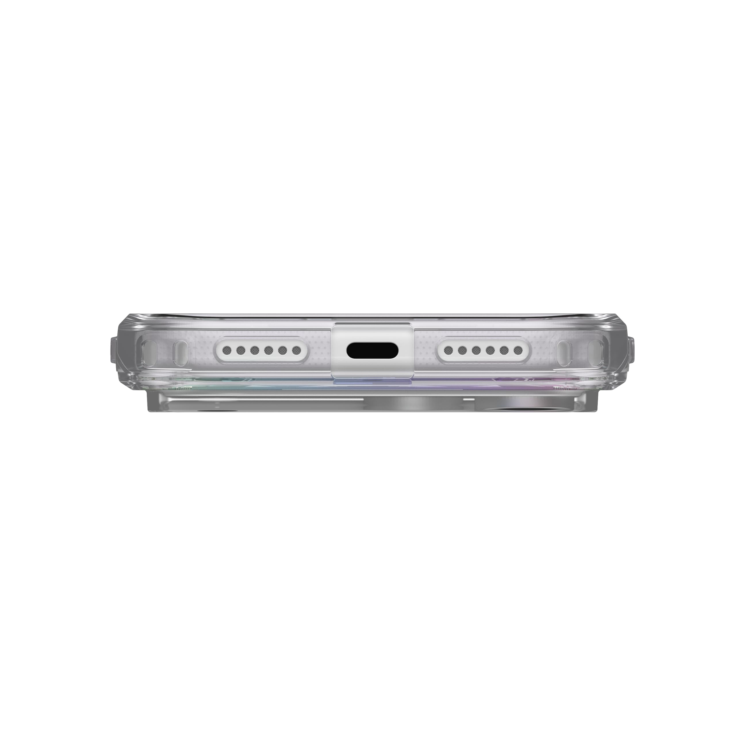 Alt View 4. UAG - iPhone 18 Pro Max Case/iPhone 17 Pro Max Case with MagSafe, Translucent Rainbow Gradient, Anti-Yellowing, Plyo - Iridiscent.