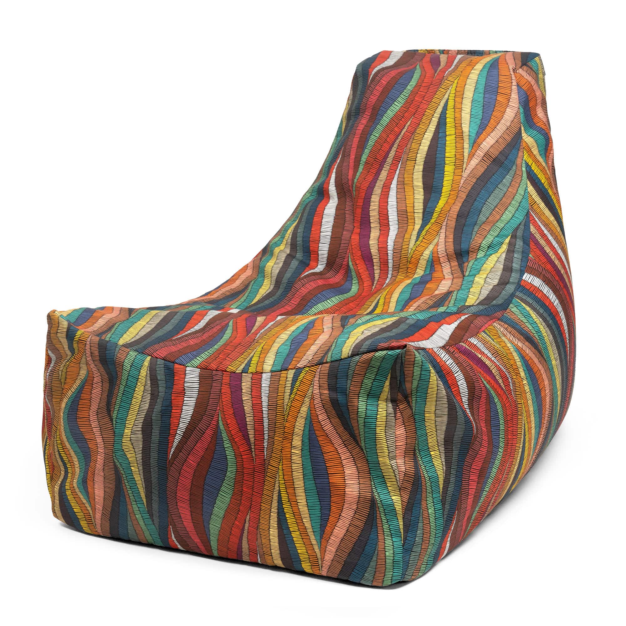 Front. Jaxx - Jaxx Juniper Outdoor Bean Bag Patio Chair, Kenyan Rope - Kenyan Rope.