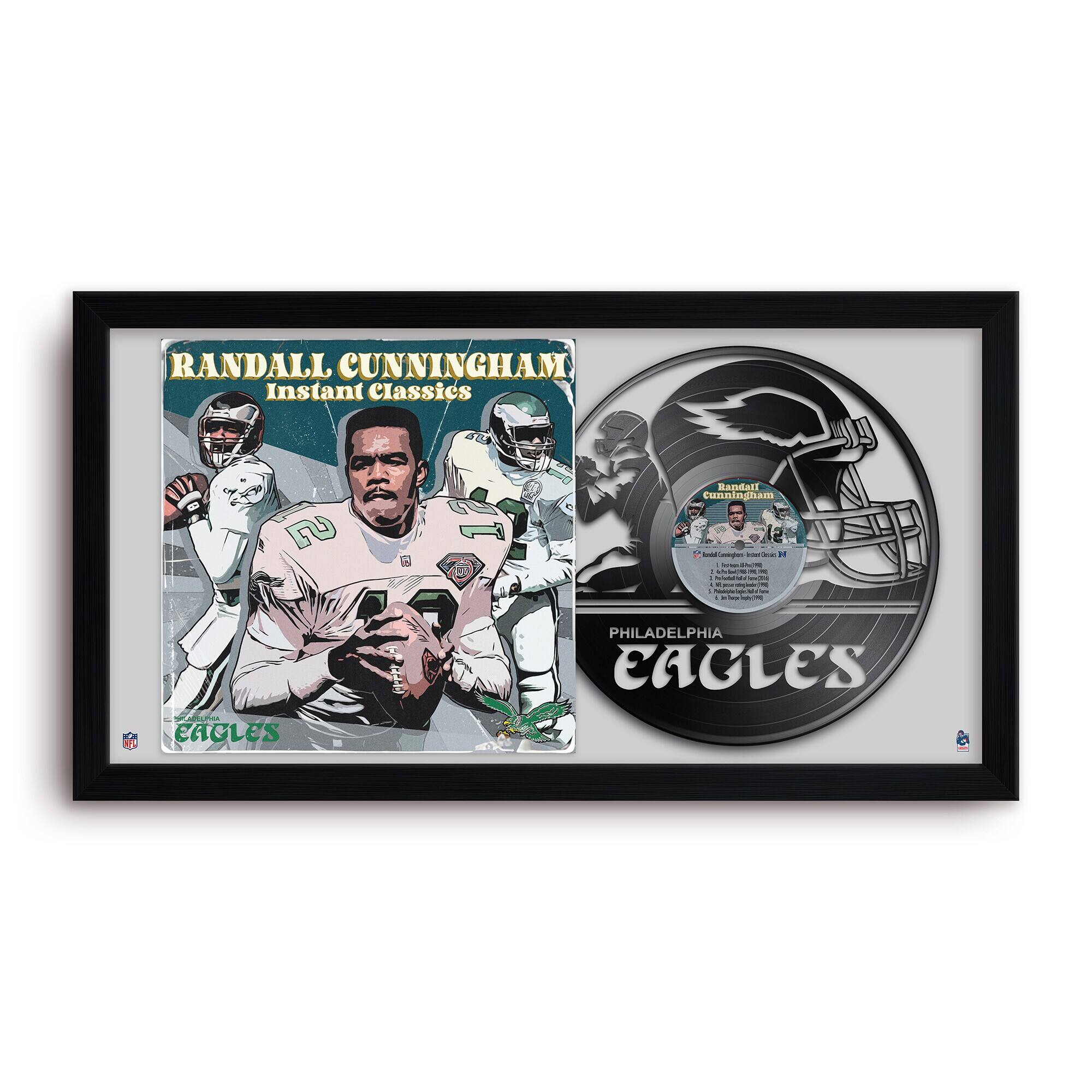 Randall Cunningham Philadelphia Eagles 14" x 26" Framed Art Vinyl Album Print
