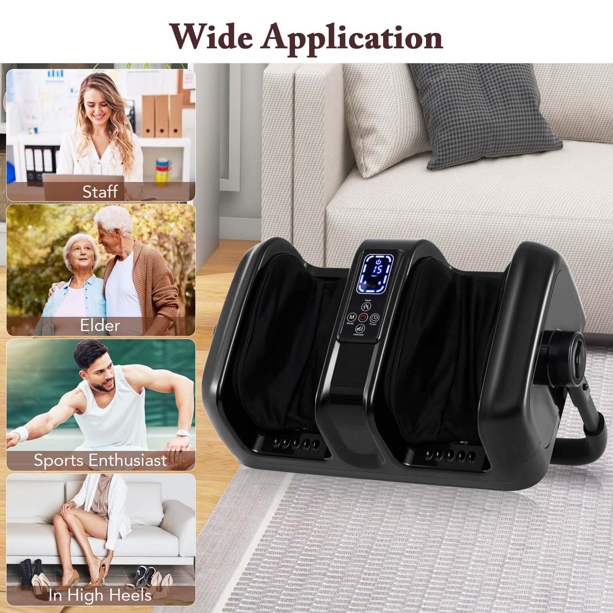 Wide Application:
* Staff
* Elder
* Sports Enthusiast
* In High Heels