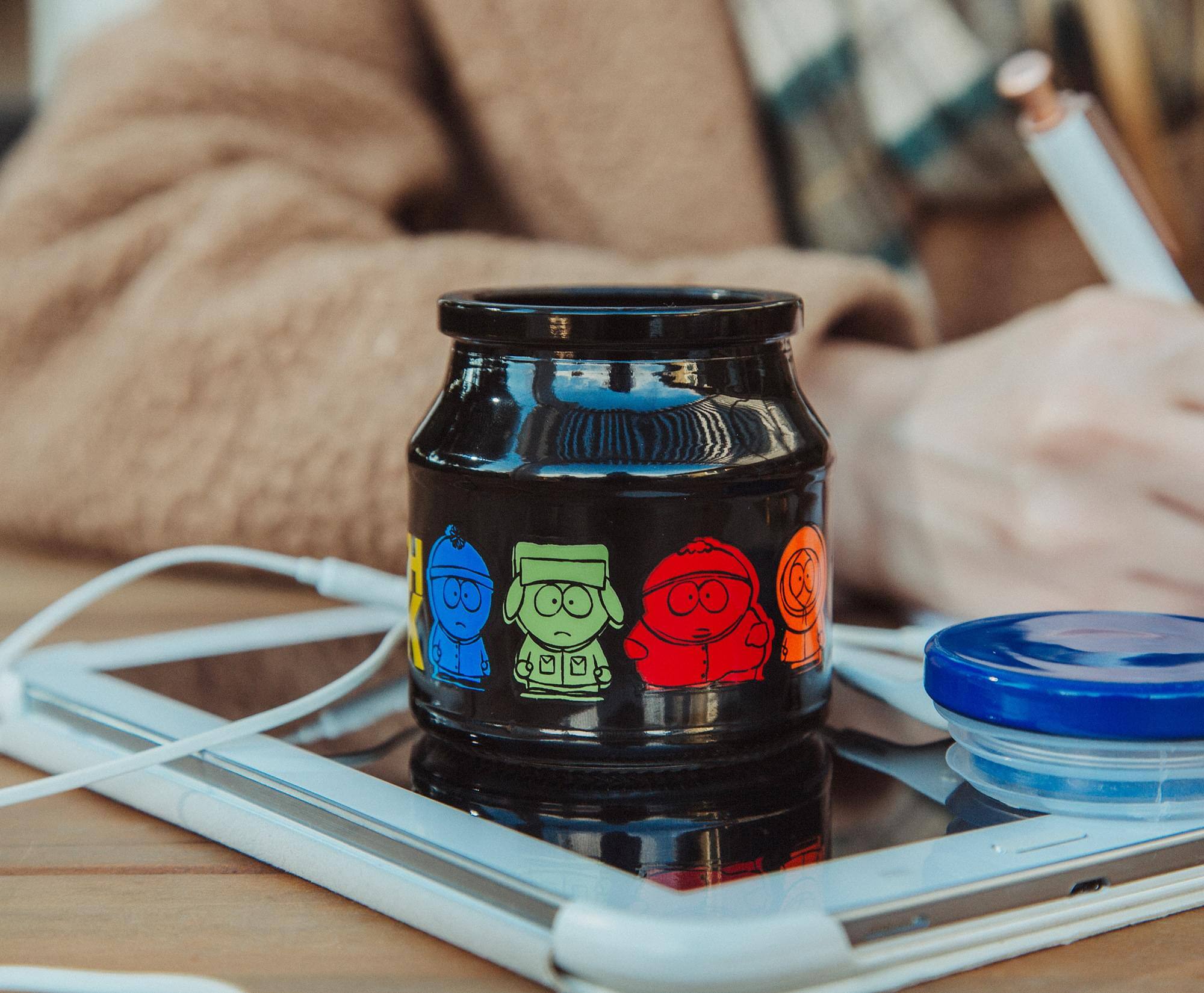 Alt View 4. Silver Buffalo - South Park Characters Glass Storage Jar With Lid | Holds 5 Ounces.