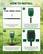 HOW TO INSTALL
1. Connect the three pipes one by one.
2. Insert the connected tube into the connection port at the bottom of the device.
3. Insert the connected machine into the grass or soft soil.
4. Turn the knob on the right side of the device to turn on the device.