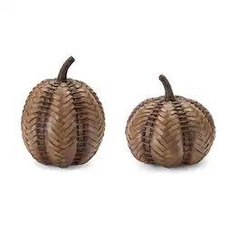 BreeBe - Rustic Pumpkin (Set of 2) - Brown