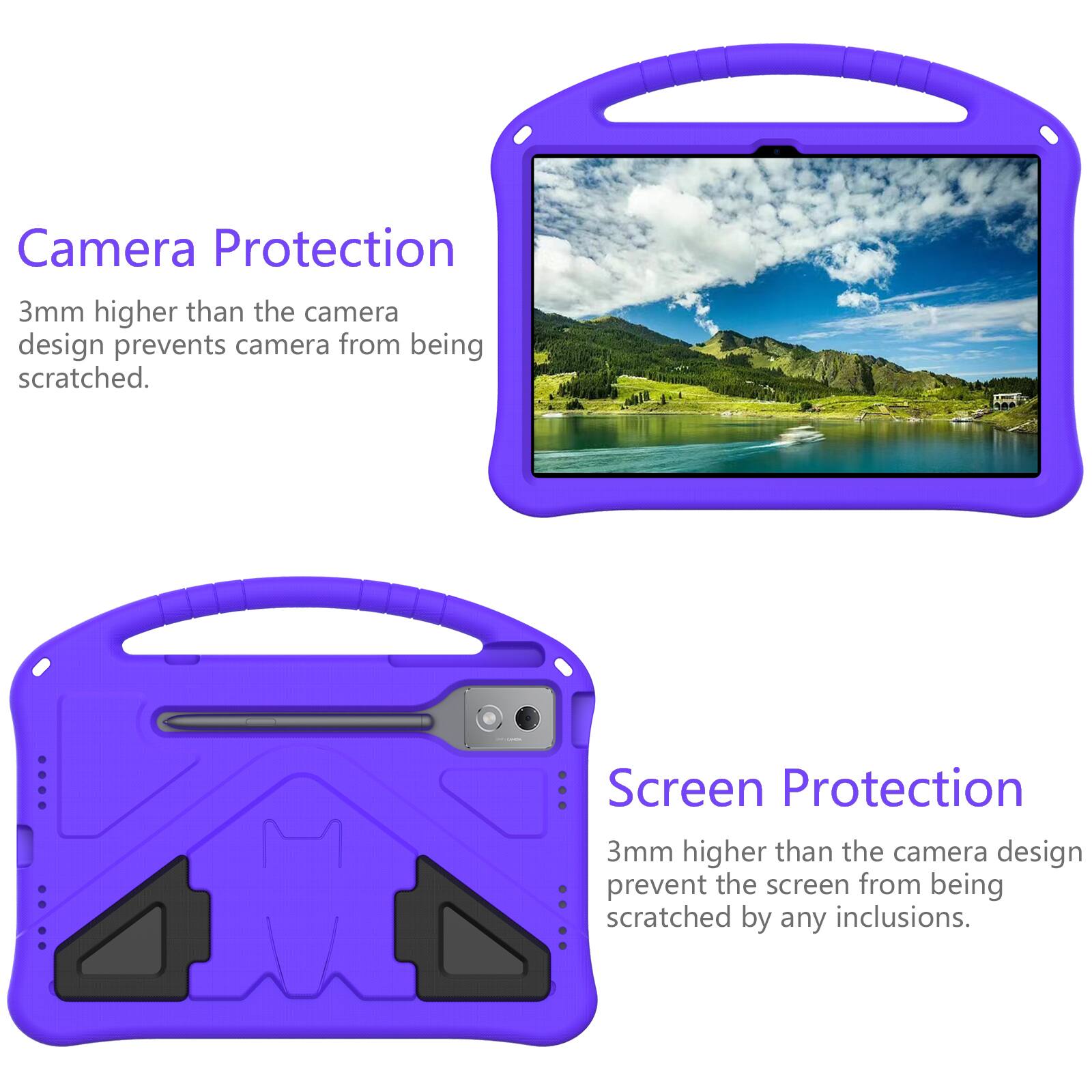 Camera Protection  
3mm higher than the camera design prevents camera from being scratched.  

Screen Protection  
3mm higher than the camera design prevent the screen from being scratched by any inclusions.