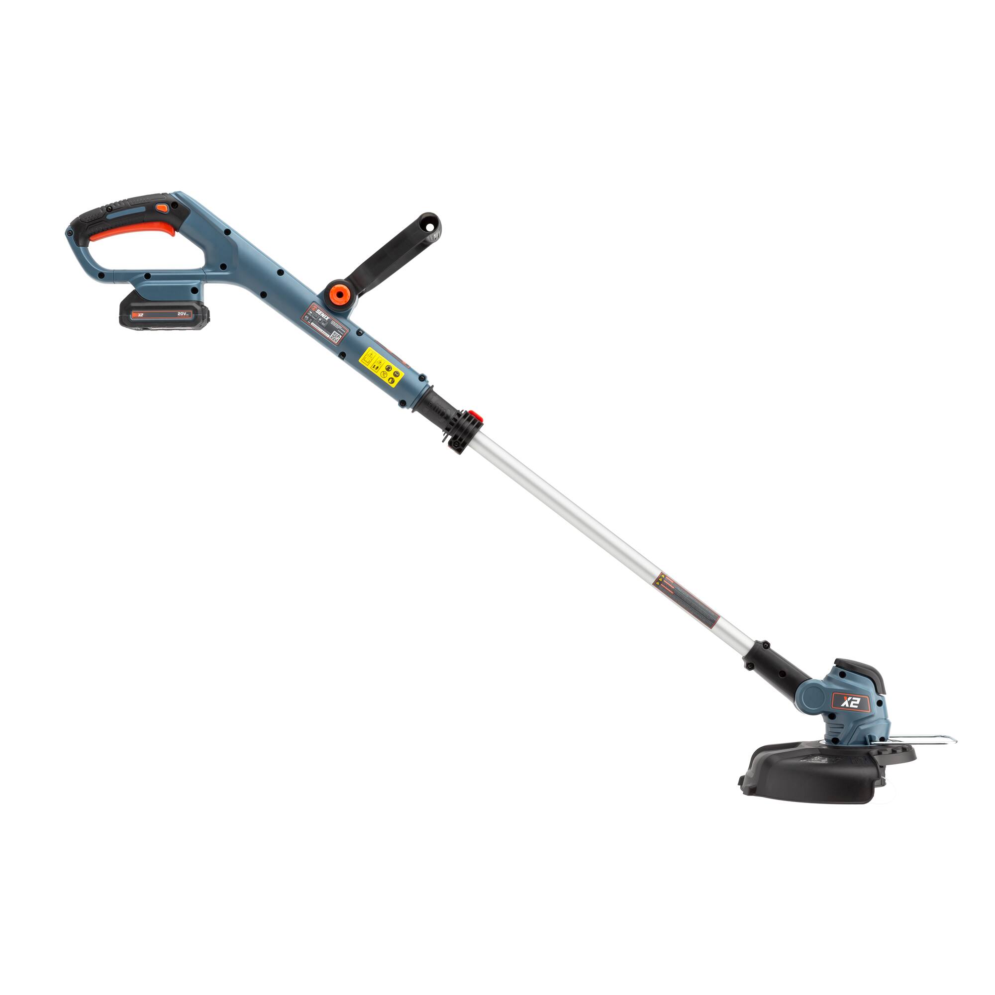 Alt View 1. SENIX - X2 20V Max* 10" Cordless String Trimmer (2.5 Ah Battery & Charger Included) - Blue.