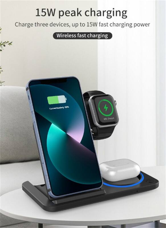15W peak charging  
Charge three devices, up to 15W fast charging power  
Wireless fast charging  

Current battery 69%  
WLN Overload