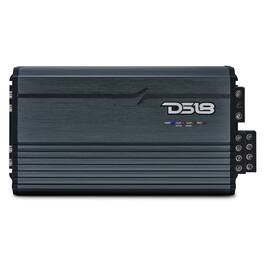 DS18 Audio - FRP 4-Channel Class D Car Amplifier with Remote Level Control, 4 x 250W RMS at 4 Ohm - Titanium