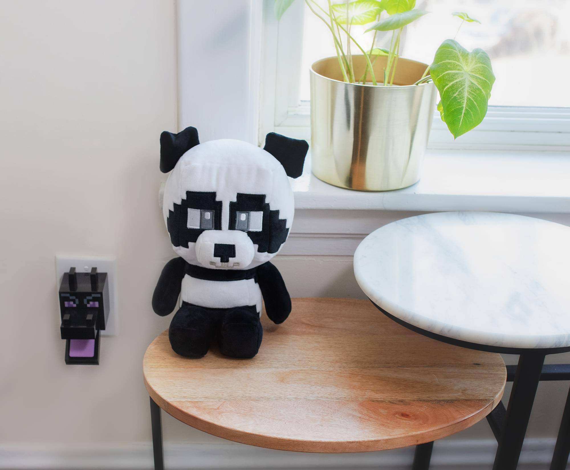 Alt View 3. Ukonic - Minecraft Purple Ender Dragon Plug-In Nightlight with Auto Dusk to Dawn Sensor - Black.