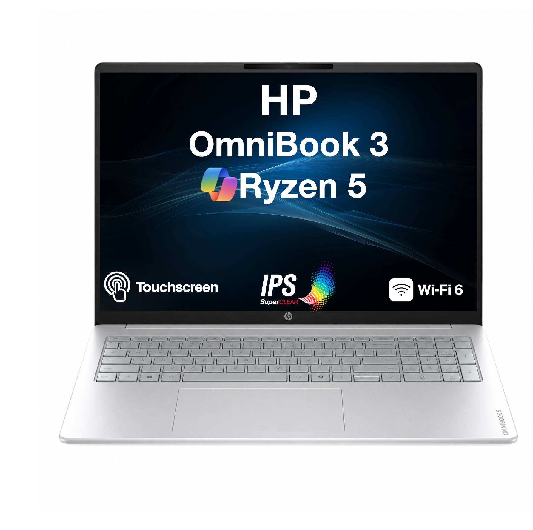 HP OmniBook 3 Ryzen 5 Touchscreen IPS SuperCLEAR Wi-Fi 6