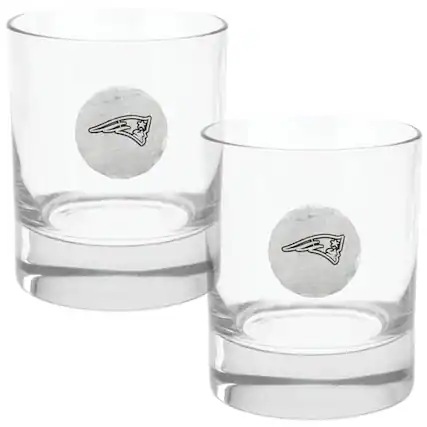 Front. Wendell August Forge - Two-Piece 11oz. Rocks Glass Set - Multicolor.