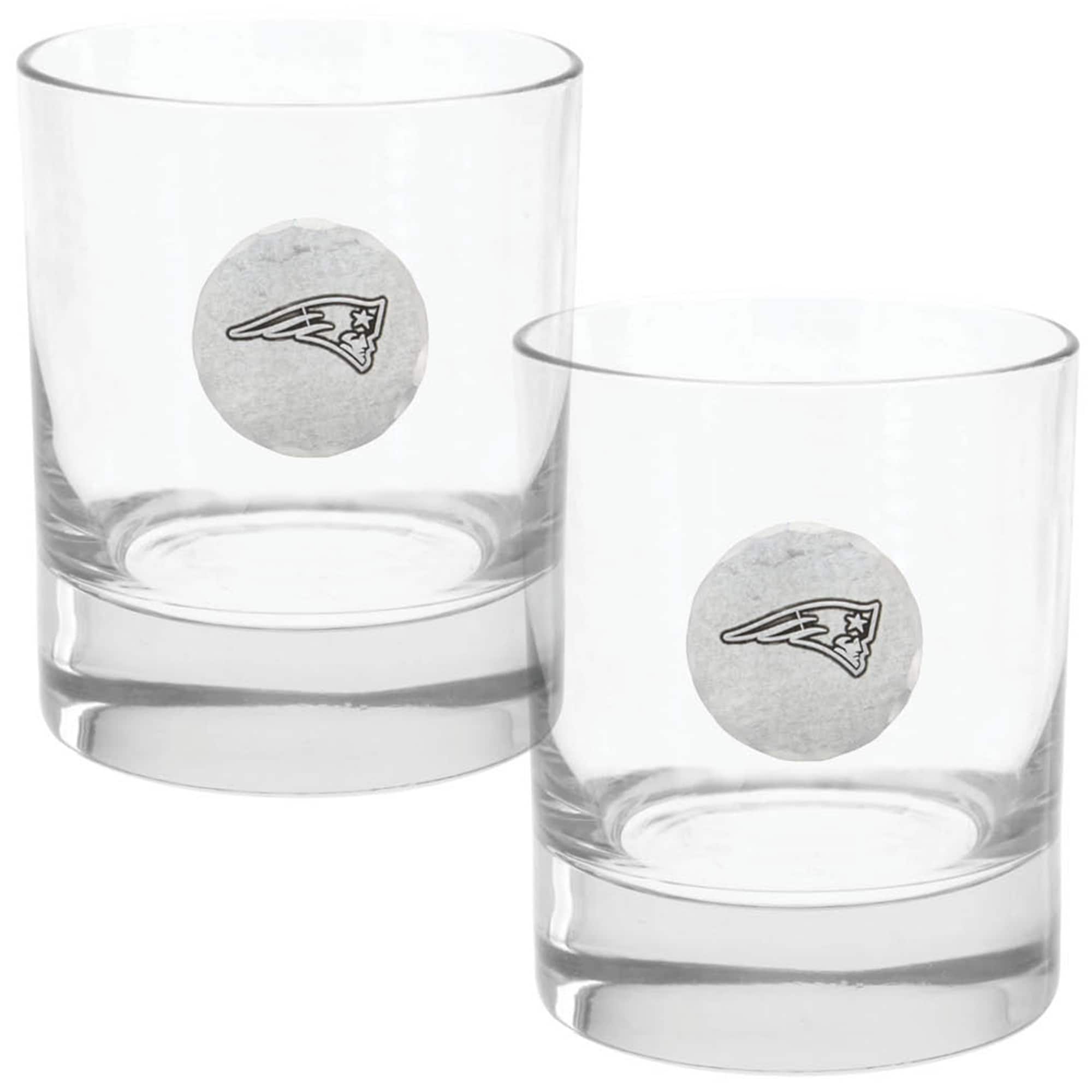 Front. Wendell August Forge - Two-Piece 11oz. Rocks Glass Set - Multicolor.