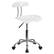 Front. Alamont Home - Elliott Contemporary Plastic Swivel Office Chair - White.
