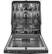 Alt View 11. GE Profile - Top Control Built-In Dishwasher with Stainless Steel Tub, 3rd Rack, 45dBA - Black stainless steel.