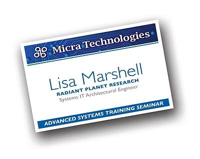 Micra Technologies  
Lisa Marshall  
Radiant Planet Research  
Systems IT Architectural Engineer  

Advanced Systems Training Seminar