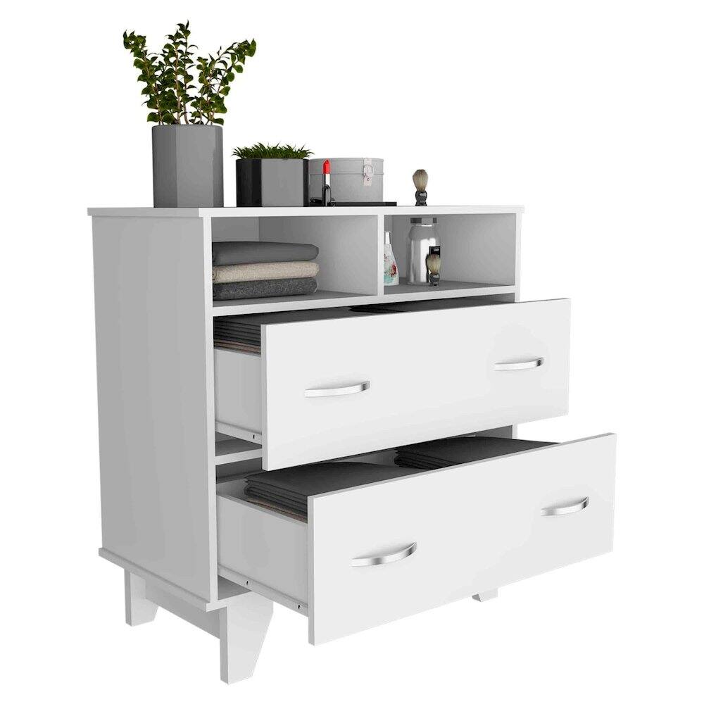 Alt View 1. TuHome - Portnova Dresser White MDF - White.