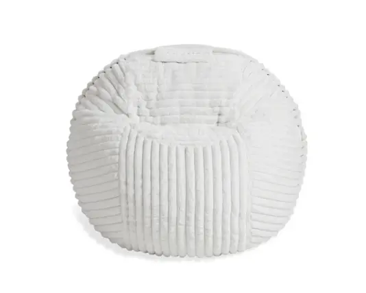 Front. Lovesac - CitySac in Phur - Dove Channeled.