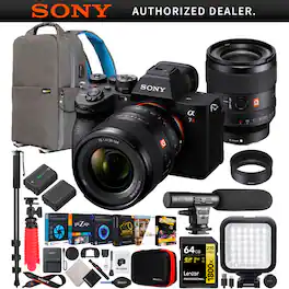 Sony - a7R V Full Frame Mirrorless Camera + FE 35mm F1.4 GM Lens Kit SEL35F14GM Bundle