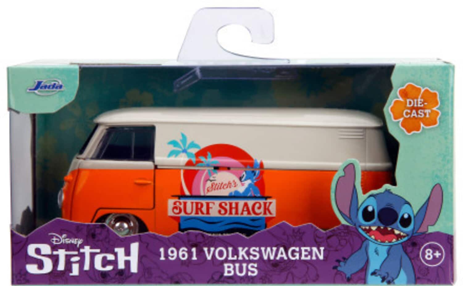 Jada Toys 1:32 Disney Stitch Hollywood Rides '61 VW Bus