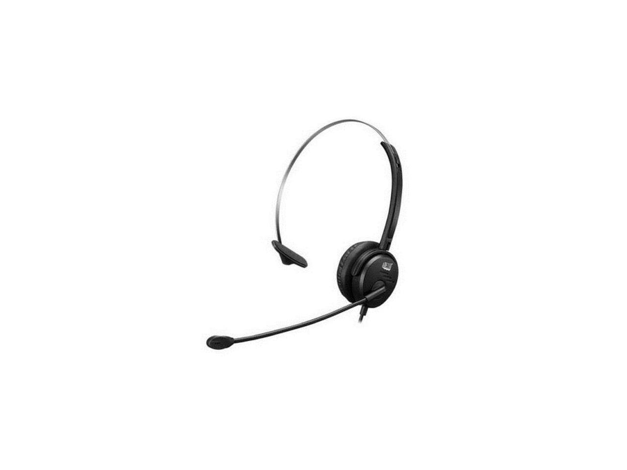 Alt View 2. Adesso - Adesso Xtream P1 USB Wired Multimedia Headset with Microphone Monaural Over the Head Black XTREAMP1 - Black.